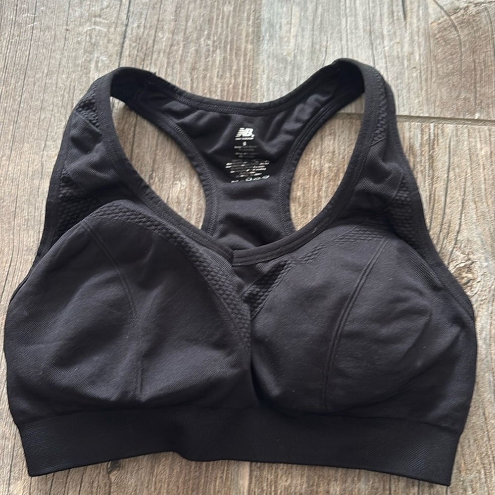 New balance padded sports bra black small Womens